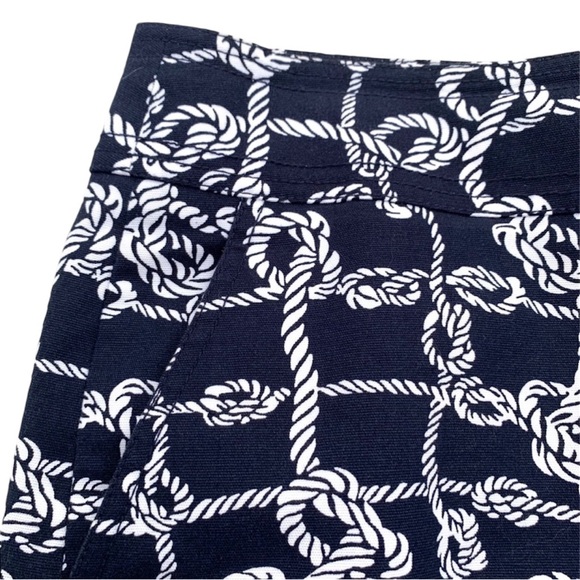 Talbots Nautical Knots Navy & White Mini Skirt 6 - Picture 4 of 9